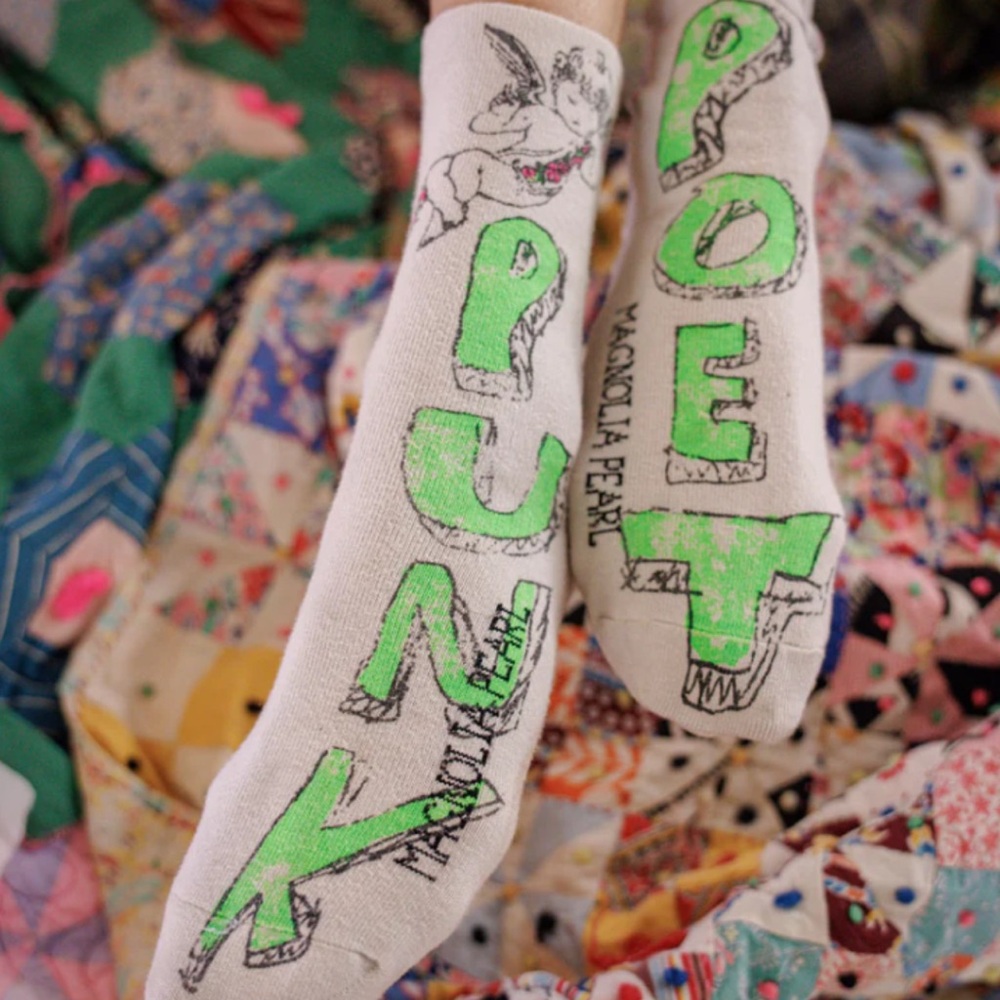 MAGNOLIA PEARL Punk Poet Crew Socks Moonlight NWT
